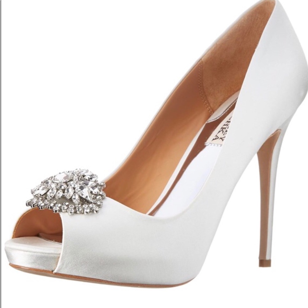 Badgley Mischka Jeannie Platform Peep-toe Pumps